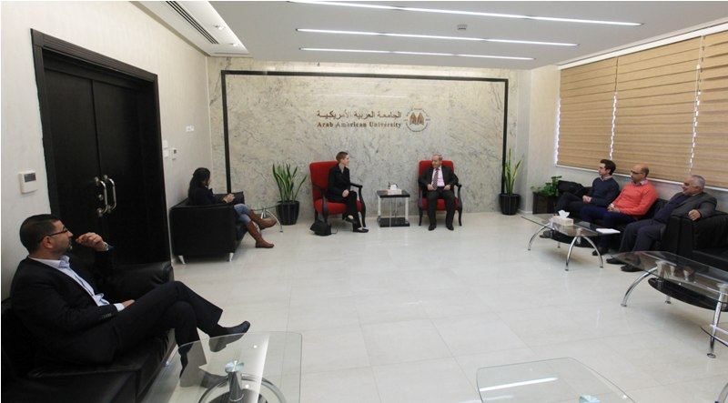 العربية الامريكية تستقبل ممثلة استراليا لدى دولة فلسطين 